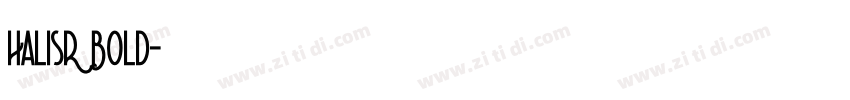 HalisR Bold字体转换